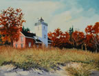 painting of 40 mile point lighthouse