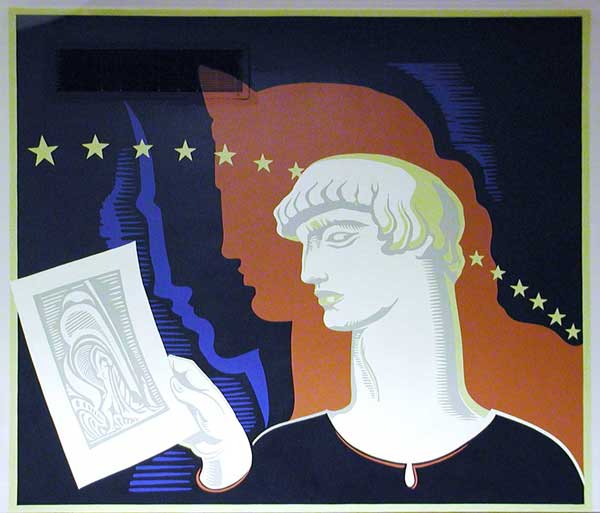 greek god mural