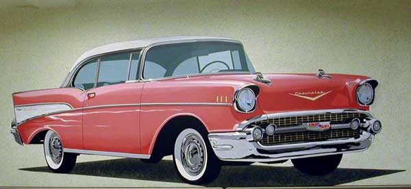 red car mural