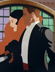 art deco mural